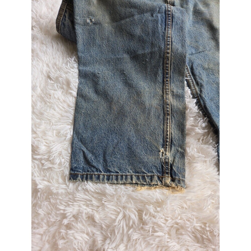 US Polo Assn Carpenter Jeans 31 X 32 Relaxed Wide Leg Distressed Vintage - Picture 10 of 16